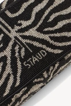 TOMMY BEADED BAG | BLACK WHITE -Staud STAUD TOMMY BEADED BAG BLACKWHITE FALL 22 ECOM 4