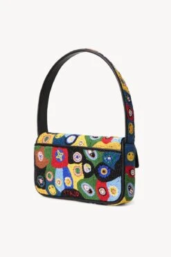 TOMMY BEADED BAG | BLACK MILLEFIORI 12 TOMMY BEADED BAG | BLACK MILLEFIORI -Staud STAUD TOMMY BEADED BAG MILLEFIOREBLACK FALL 22 ECOM 2 1