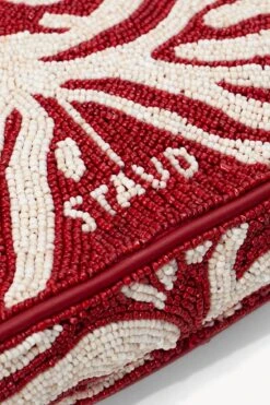 TOMMY BEADED BAG | SCARLET WHITE 16 TOMMY BEADED BAG | SCARLET WHITE -Staud STAUD TOMMY BEADED BAG SCARLET WHITE HOLIDAY 22 ECOM 4