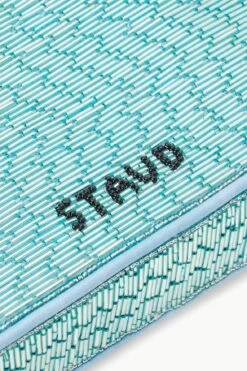 TOMMY BEADED BAG | FRENCH BLUE -Staud STAUD TOMMYBEADED BAG FRENCHBLUE FALL 23 ECOM 4