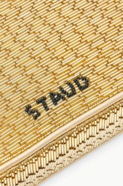 TOMMY BEADED BAG | GOLD -Staud STAUD TOMMYBEADED BAG GOLD FALL 23 ECOM 4