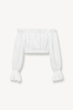 TRISTAN TOP | WHITE -Staud STAUD TRISTAN TOP WHITE SUPF 23 ECOM 1