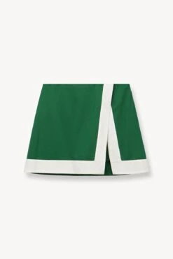 RALLY SKIRT | COURT GREEN IVORY -Staud STAUD UNKNOWN SKIRT GREEN SUPF 23 ECOM 1