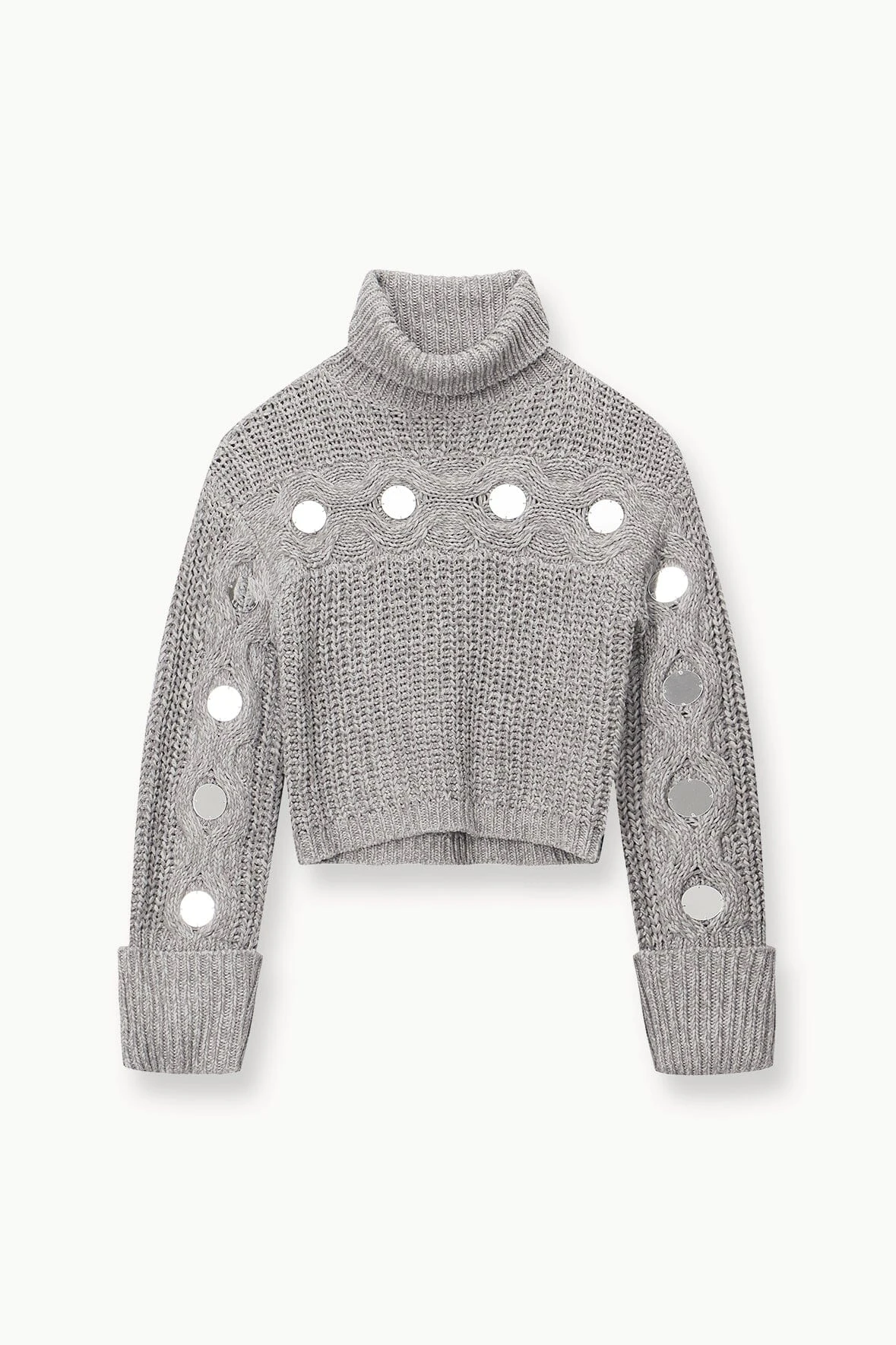 VERNACULAR SWEATER | MIRRORED HEATHER GREY 7 VERNACULAR SWEATER | MIRRORED HEATHER GREY - Image 5