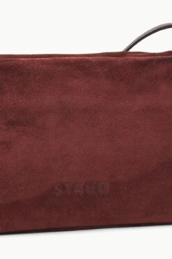 VIVI CROSSBODY BAG | MAHOGANY SUEDE 14 VIVI CROSSBODY BAG | MAHOGANY SUEDE -Staud STAUD VIVI CROSSBODYBAG MAHOGANY FALL 23 ECOM 4
