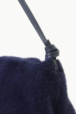 VIVI SHOULDER BAG | NAVY FAUX FUR -Staud STAUD VIVI SHOULDERBAG NAVY FALL 23 ECOM 4