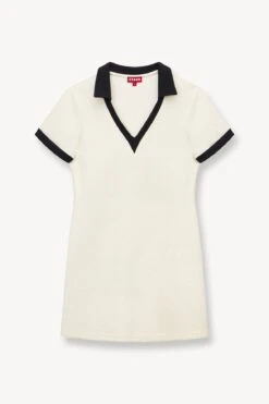VOLLEY DRESS | IVORY BLACK 12 VOLLEY DRESS | IVORY BLACK -Staud STAUD VOLLEY DRESS IVORY SUPF 23 ECOM 1