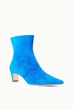 WALLY ANKLE BOOT | DIRECTOR BLUE SUEDE -Staud STAUD WALLYANKLE BOOT DIRECTORBLUE FALL 23 ECOM 2