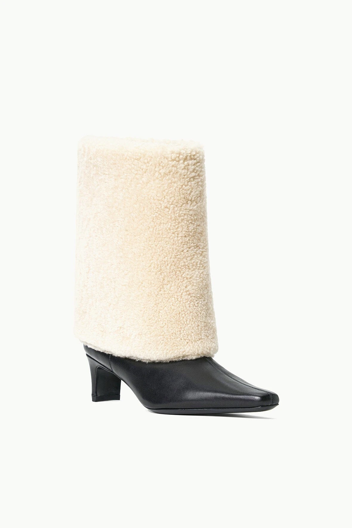WALLY FOLDOVER BOOT | BLACK CREAM 5 WALLY FOLDOVER BOOT | BLACK CREAM - Image 3