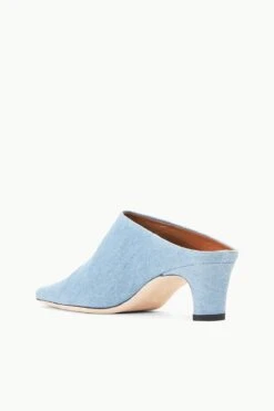 WALLY MULE | DENIM BLUE -Staud STAUD WALLY MULE DENIMBLUE FALL 23 ECOM 3