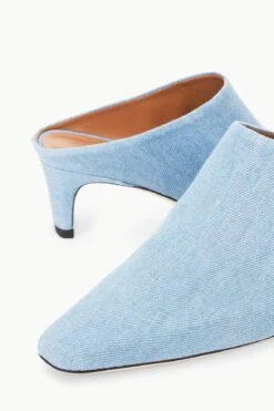 WALLY MULE | DENIM BLUE -Staud STAUD WALLY MULE DENIMBLUE FALL 23 ECOM 4