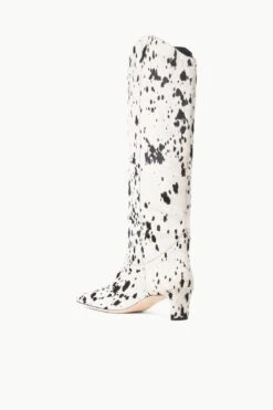 WESTERN WALLY BOOT | BLACK & WHITE HAIRCALF 14 WESTERN WALLY BOOT | BLACK & WHITE HAIRCALF -Staud STAUD WESTERNWALLY BOOT BLACKWHITEHAIRCALF FALL 23 ECOM 3