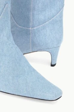 WESTERN WALLY BOOT | DENIM BLUE -Staud STAUD WESTERNWALLY BOOT DENIMBLUE FALL 23 ECOM 5