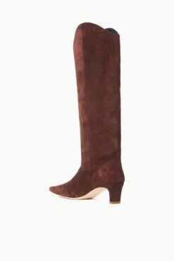 WESTERN WALLY BOOT | MAHOGANY SUEDE 13 WESTERN WALLY BOOT | MAHOGANY SUEDE -Staud STAUD WESTERNWALLY BOOT MAHOGANY FALL 23 ECOM 3