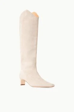 WESTERN WALLY BOOT | MINK SUEDE 12 WESTERN WALLY BOOT | MINK SUEDE -Staud STAUD WESTERNWALLY BOOT MINK FALL 23 ECOM 2