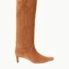 WESTERN WALLY BOOT | TAN SUEDE -Staud STAUD WESTERNWALLY BOOT TANSUEDE SEASON 22 ECOM 1