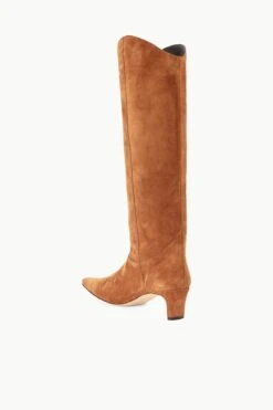 WESTERN WALLY BOOT | TAN SUEDE -Staud STAUD WESTERNWALLY BOOT TANSUEDE SEASON 22 ECOM 3