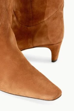 WESTERN WALLY BOOT | TAN SUEDE -Staud STAUD WESTERNWALLY BOOT TANSUEDE SEASON 22 ECOM 5