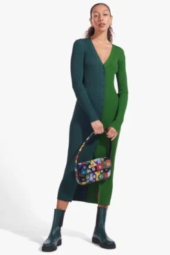 TOMMY BEADED BAG | BLACK MILLEFIORI 13 TOMMY BEADED BAG | BLACK MILLEFIORI -Staud Shoko Sweater Cypress Emerald 02681 web