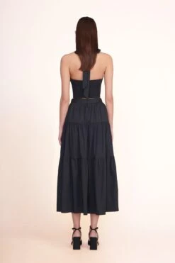 SMOCKED KAI TOP | BLACK 10 SMOCKED KAI TOP | BLACK -Staud Smocked Kai Top Black Sea Skirt Black 00566 web