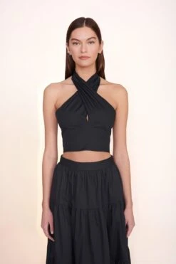 SEA SKIRT | BLACK 11 SEA SKIRT | BLACK -Staud Smocked Kai Top Black Sea Skirt Black 00570 web 3bdc04d8 aa26 433f a3e2 5e6914a684f4