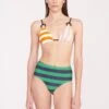 DEVON HIGH RISE BIKINI BOTTOM | CABANA STRIPE MULTI