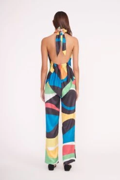 OSCAR PANT | MARBLE WAVE -Staud TROPEA TOP OSCAR PANT MARBLE WAVE 04783 2 web