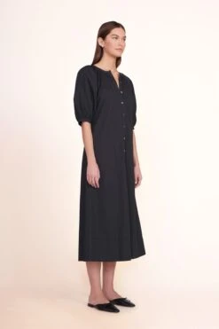 GINA MULE | BLACK -Staud Vincent Dress Black 00603 web 1