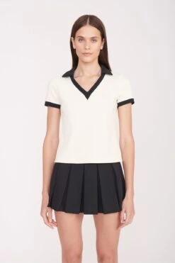 VOLLEY TOP | IVORY BLACK