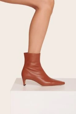 WALLY ANKLE BOOT | TAN -Staud Wally Ankle Boot Tan 003 web