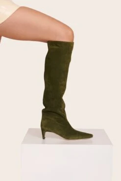 WALLY BOOT | OLIVE SUEDE 13 WALLY BOOT | OLIVE SUEDE -Staud Wally Boot Olive 002 web