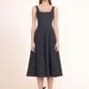 WELLS DRESS | BLACK 2 WELLS DRESS | BLACK -Staud Wells Dress Black 00415 web
