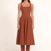 WELLS DRESS | TAN 2 WELLS DRESS | TAN -Staud Wells Dress Tan 819 edit web
