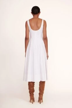 WELLS DRESS | WHITE -Staud Wells Dress White 005 edit web