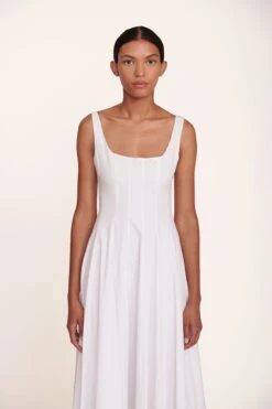 WELLS DRESS | WHITE -Staud Wells Dress White 011 edit web