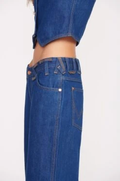 STAUD + WRANGLER THE LOOSE JEAN | DARK RINSE -Staud Wrangler 0616 web