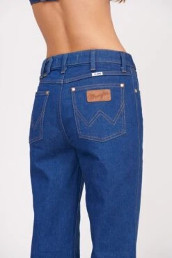 STAUD + WRANGLER THE STRAIGHT CUT JEAN | DARK RINSE -Staud Wrangler 0899 web