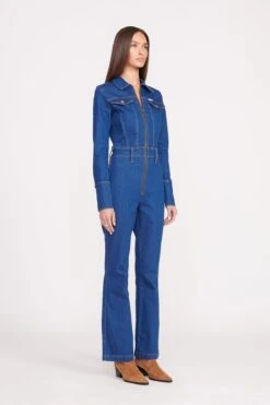 STAUD + WRANGLER THE BODY JUMPSUIT | DARK RINSE 14 STAUD + WRANGLER THE BODY JUMPSUIT | DARK RINSE -Staud Wrangler 1178 web