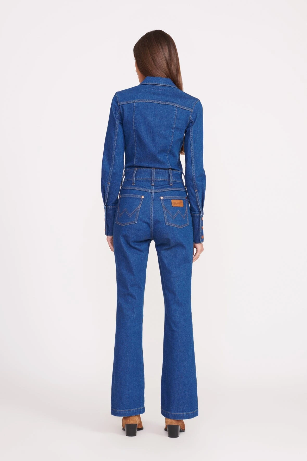 STAUD + WRANGLER THE BODY JUMPSUIT | DARK RINSE 7 STAUD + WRANGLER THE BODY JUMPSUIT | DARK RINSE - Image 5