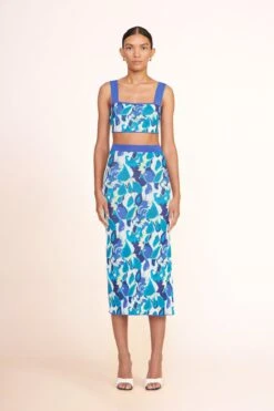 SLOANE HEEL | BLACK WHITE SNAKE EMBOSSED -Staud Zola top pacific paradise 003942 web 1