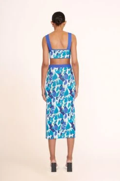 SLOANE HEEL | BLACK WHITE SNAKE EMBOSSED -Staud Zola top pacific paradise 004021 web 1