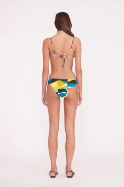 ALEXIS TRIANGLE TOP | MARBLE WAVE -Staud alexis triangle gemma bottom marble wave 01001 web