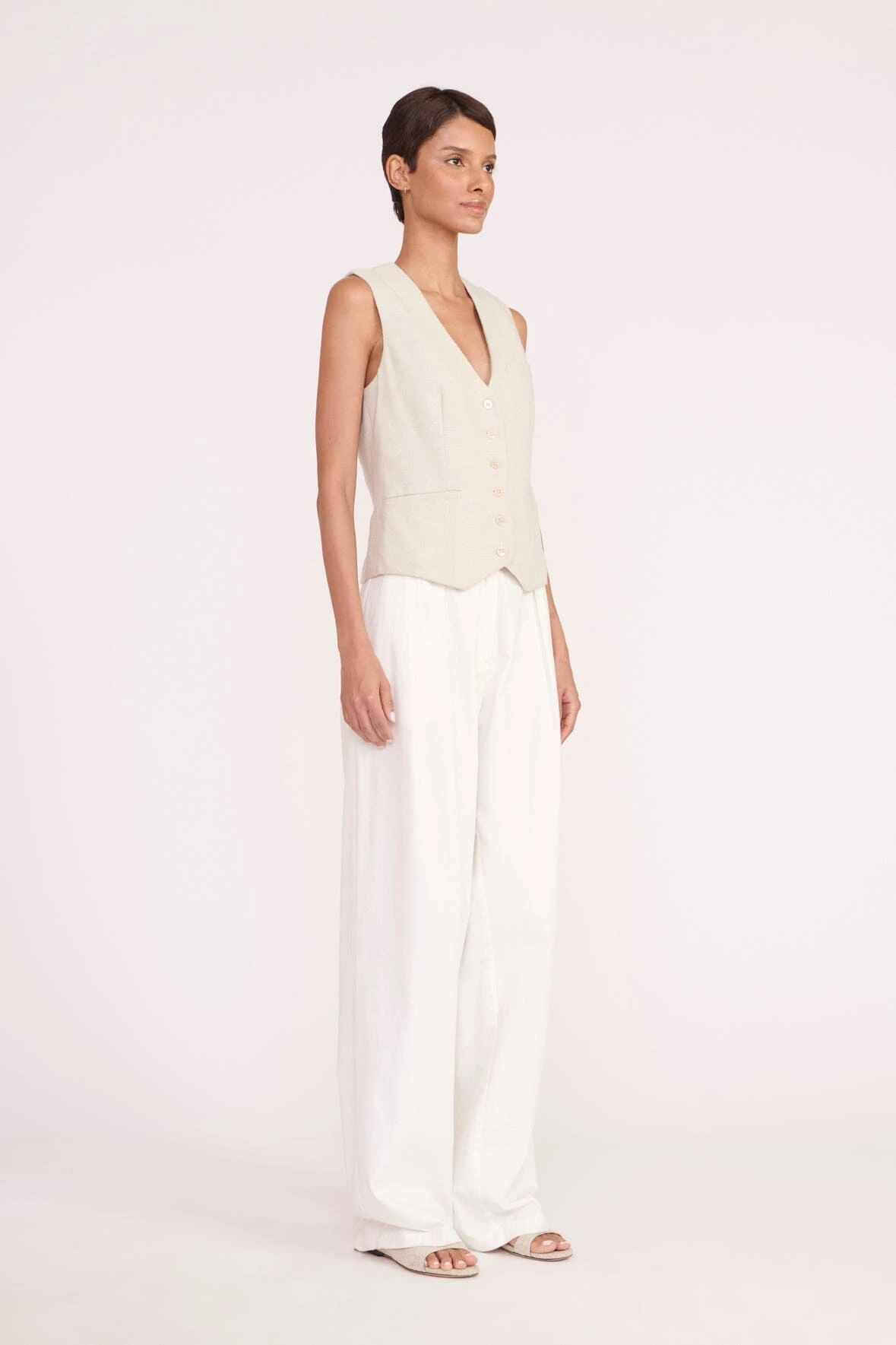 BRETT VEST | OAT MILK 6 BRETT VEST | OAT MILK - Image 4