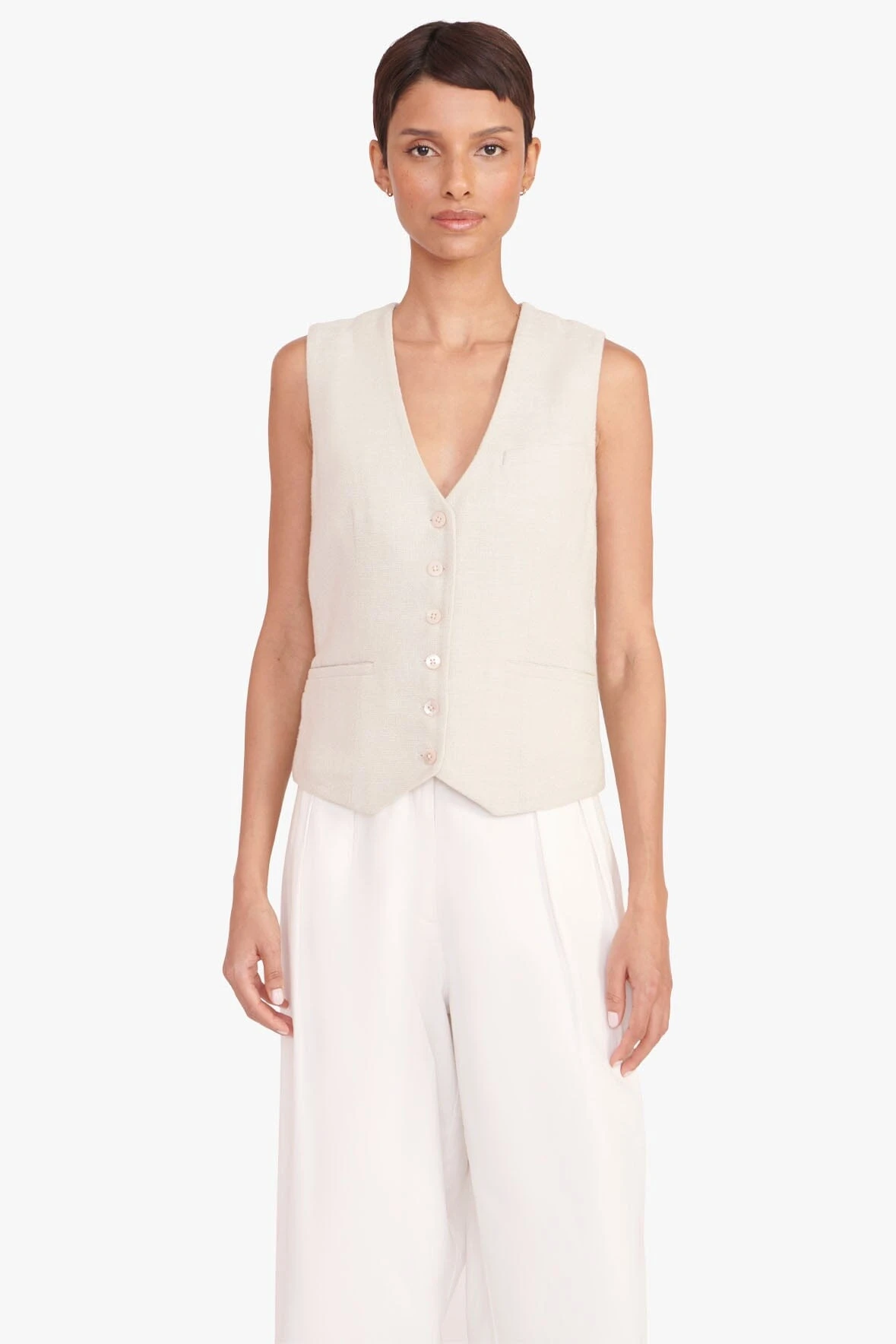 BRETT VEST | OAT MILK 3 BRETT VEST | OAT MILK