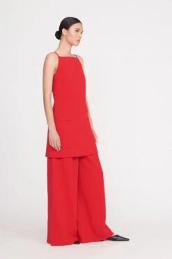 CALEB PANT | RUBY -Staud caleb pant ruby 6 cdb404fa 7177 4afd aa73 d825f067b8c6