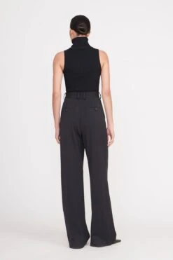 LUISA PANT | BLACK SUITING -Staud callum top black 2 9a8e7513 df58 44e5 89c6 e00e33cf6f2f