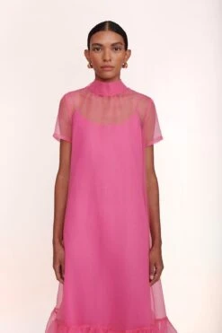 CALLUNA DRESS | BLUSH -Staud calluna dress blush 01287 web cd5980c0 a01f 4d01 81e9 ac7996bca1c6