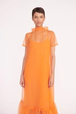 CALLUNA DRESS | NECTARINE -Staud calluna dress nectarine 02204 web
