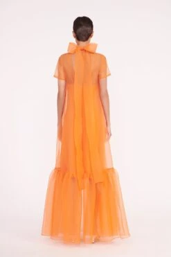 CALLUNA DRESS | NECTARINE -Staud calluna dress nectarine 02218 web