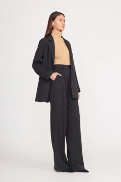 LUISA PANT | BLACK SUITING -Staud city blazer black 4 8daa9b1d 4cf6 4413 bcf2 9571fe4e464f